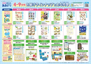 毎月届く紙を中心とした教材で★新品未使用★ポピーあおどり年長5～6歳用（2021～2022年分）