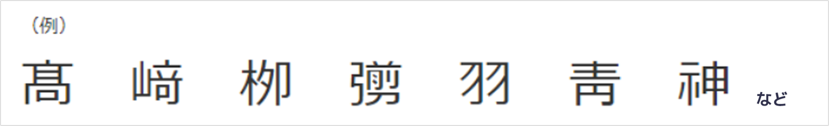 １．旧漢字・拡張漢字