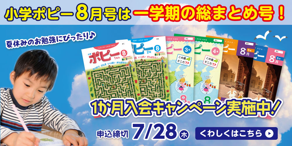 公式 小学生のための家庭学習教材 小学ポピー