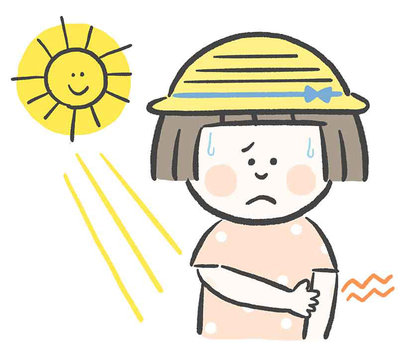 あせも 虫刺され 子ども