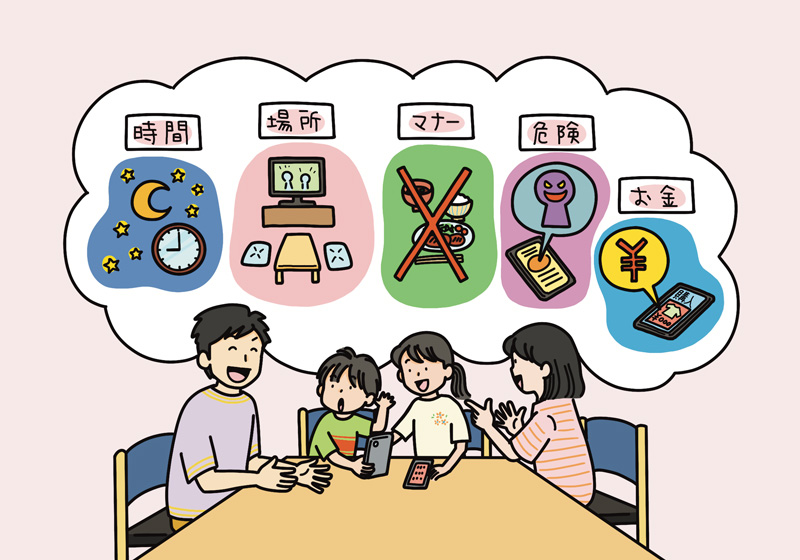 小学生 スマホ ルールづくり 親子
