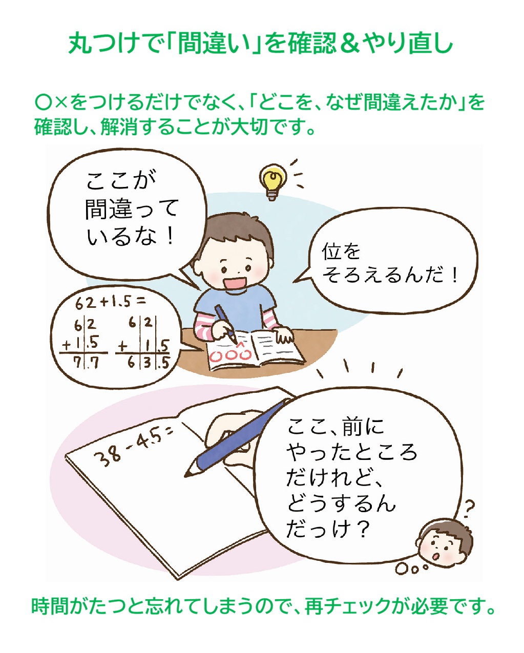 学習習慣・学ぶ力の育て方
学習習慣の付け方
学ぶ力の付け方
時間がないときの勉強法
家庭学習のコツ
やる気の育て方
丸つけのコツ
ポピーの使い方
ポピーたまったら