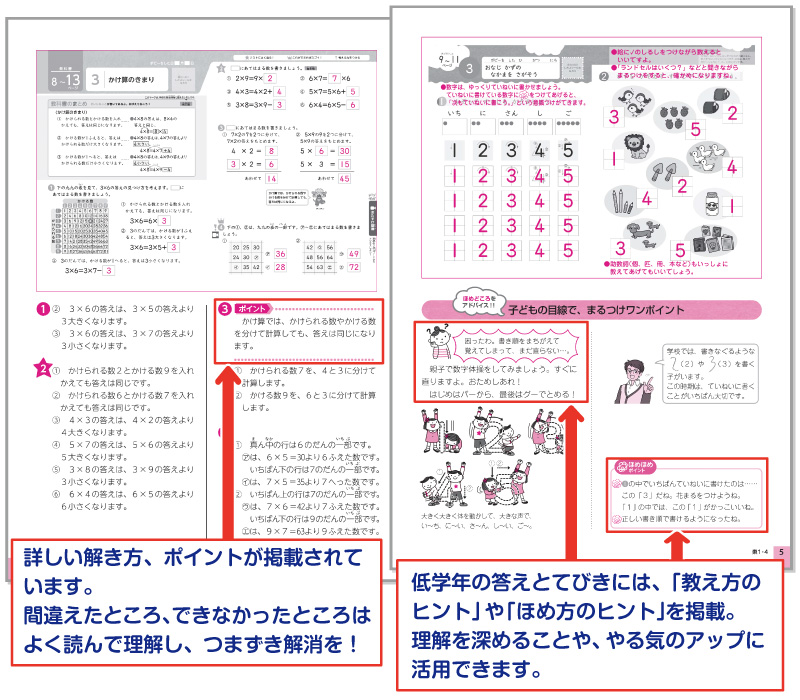 学習習慣・学ぶ力の育て方
学習習慣の付け方
学ぶ力の付け方
時間がないときの勉強法
家庭学習のコツ
やる気の育て方
丸つけのコツ
ポピーの使い方
ポピーたまったら