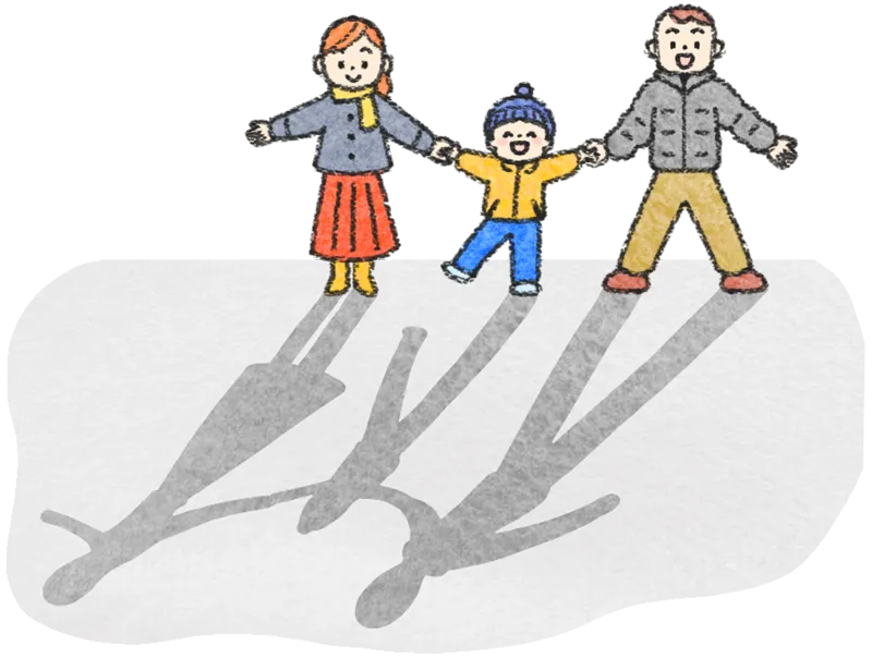 冬至 太陽の高さ 影に注目 影遊び