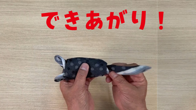 ハンカチ遊び
ハンカチねずみ
ハンカチねずみ作り方
ハンカチねずみ作り方動画
